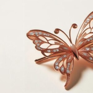 floral pearl hair clip