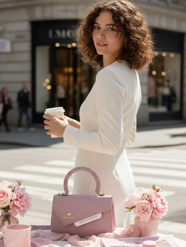 Braided Handle Mini Top-Handle Bag - Image 3