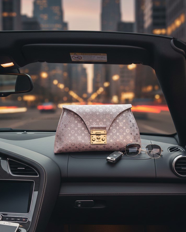 Luxury Monogram Envelope Clutch - Image 5