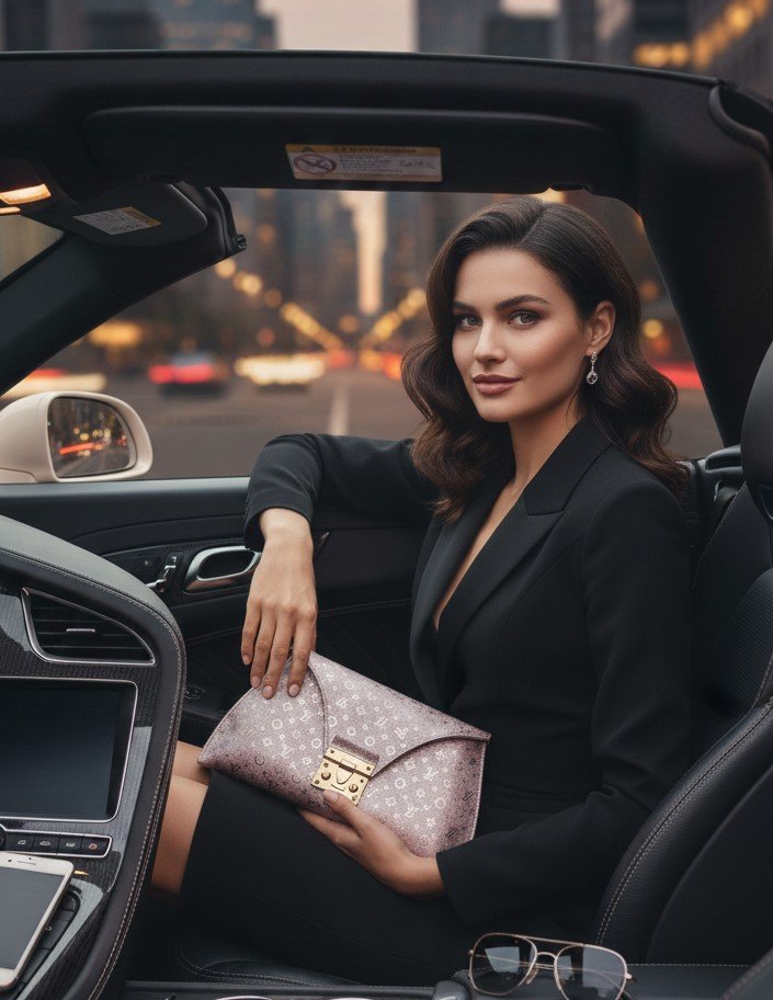 Luxury Monogram Envelope Clutch - Image 4