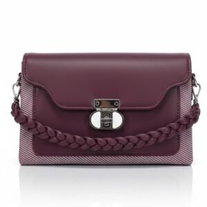Braided Detail Crossbody Bag with Chain Strap